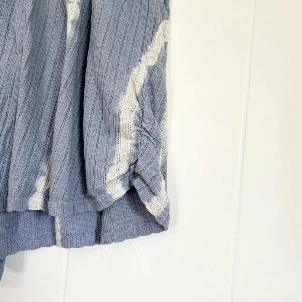 Free People Little Dream Blue Tie Dye Casual Lounge Flowy Shorts Women's Small - Picture 2 of 5